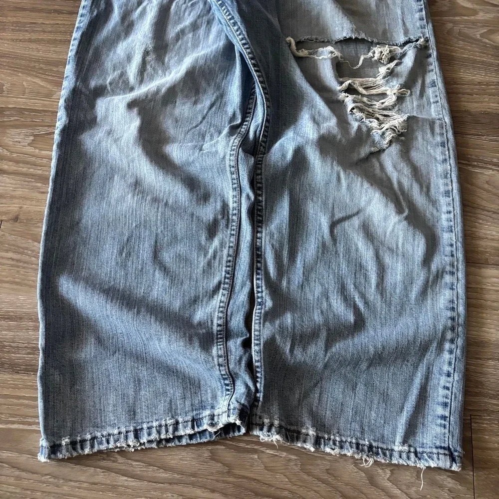 'Vintage Y2K/2000s Baggy Grunge Distressed Skater Denim Jeans! 48x30